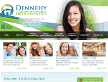 Tablet Screenshot of dennehyorthodontics.com